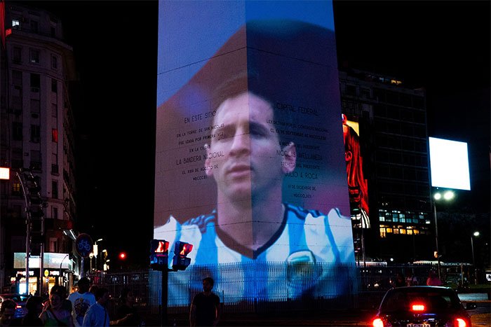 Pantalla Mundial 2026 en el Obelisco