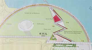 mapa parque de la memoria