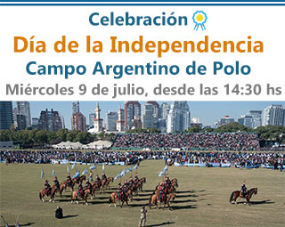 9 de julio en el campo argentino de polo, palermo