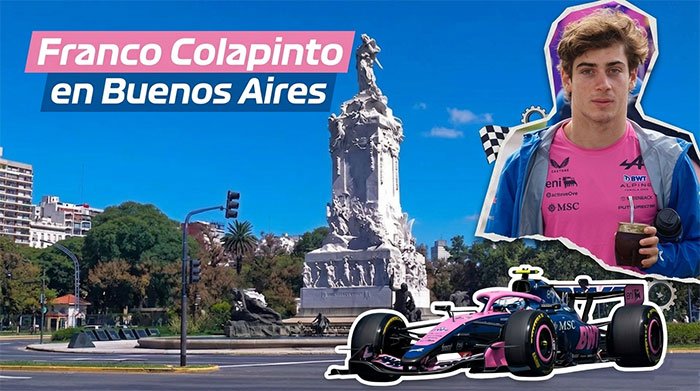 Franco Colapinto en Buenos Aires