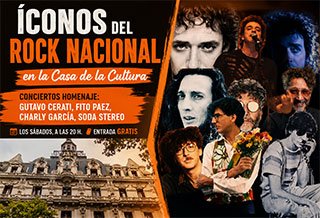 Íconos del Rock Nacional en la Casa de la Cultura